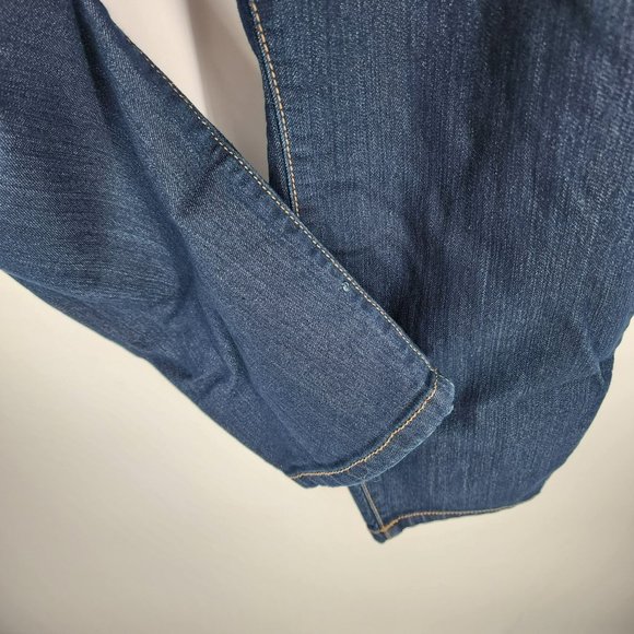 Torrid Skinny Cropped Jeggings 20 Dark Wash Cotton Stretch Denim Faux Pockets - Picture 6 of 10